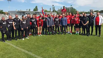 Драгомир Драганов се срещна с футболистите на ЦСКА