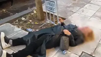 Служител на НСО блъсна журналист на земята, откарана е в болница (ВИДЕО)