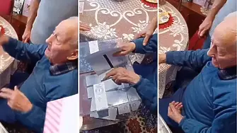 На 104 години и без пропуснат вот: Акад. Кръстьо Рибаров гласува от дома си
